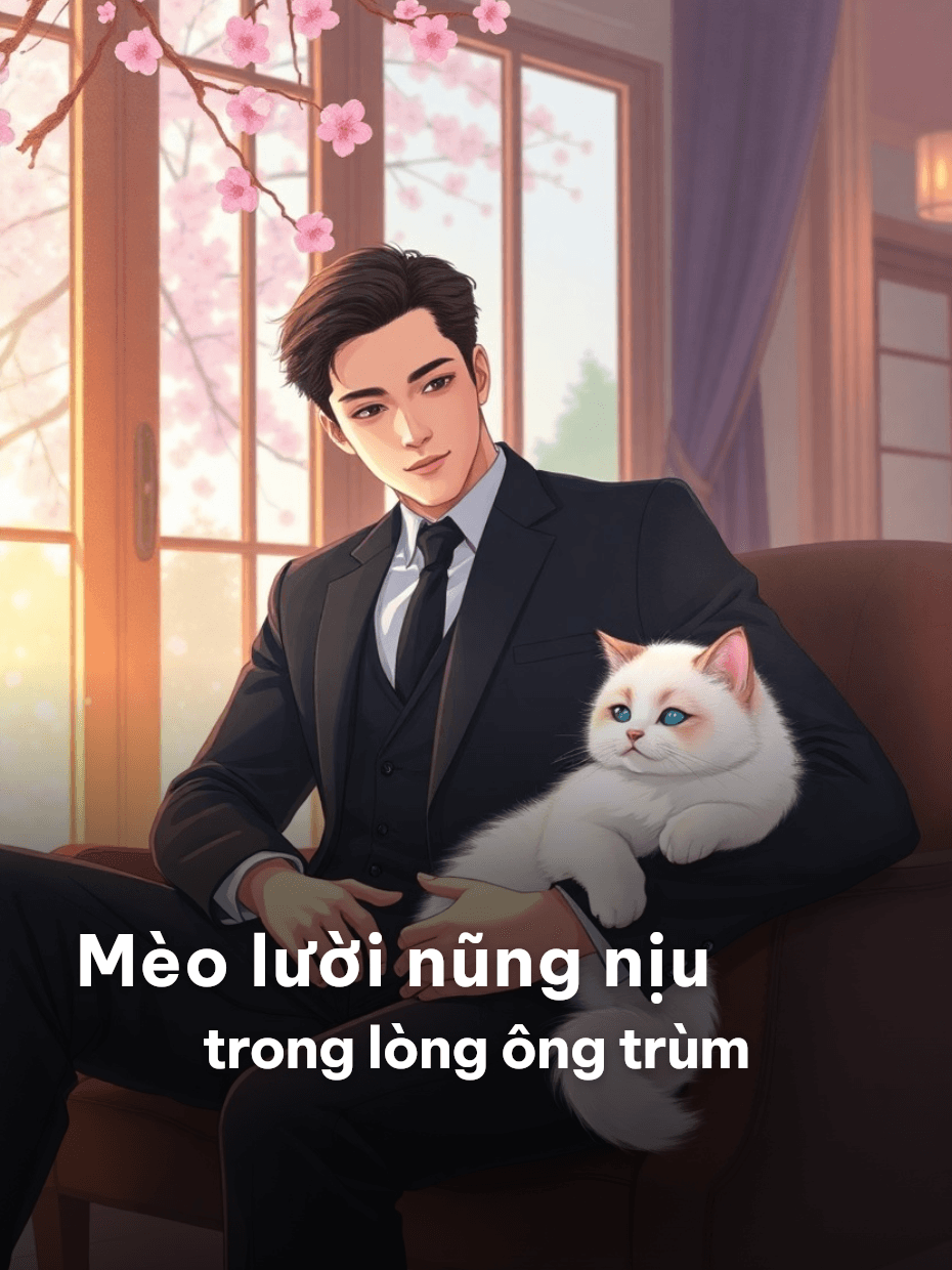 Mèo Lười Nũng Nịu Trong Lòng Ông Trùm